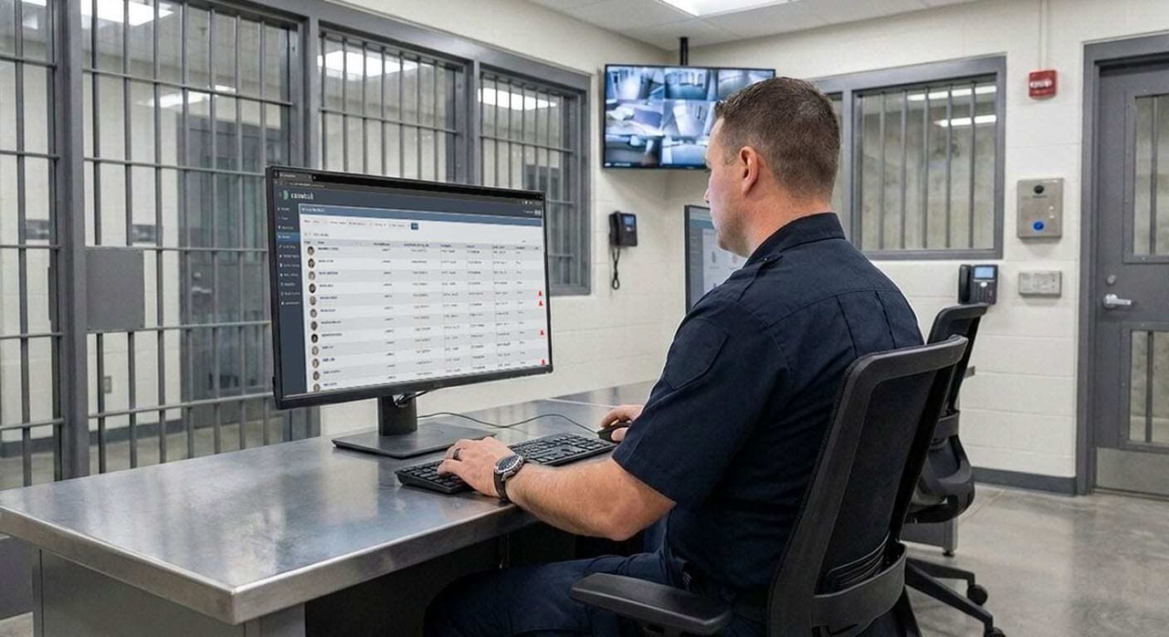 Administrator configuring CorreTrak settings from a desktop console